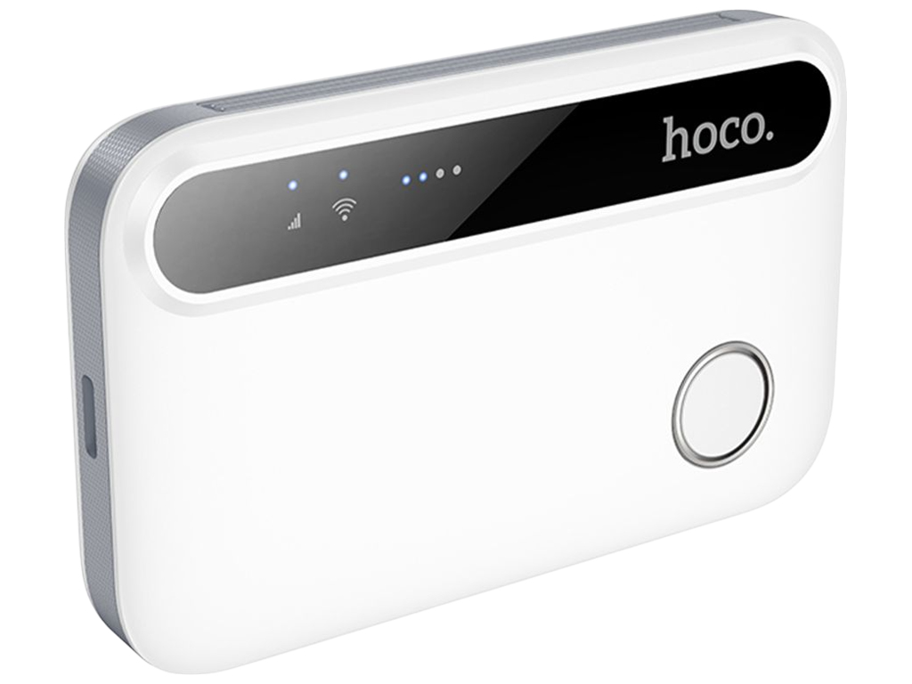 Модем Hoco HI41, WiFi 2.4ГГц, швидкість до 150Мбіт/с, 4G LTE, micro SIM, акумулятор 1200мАч, білий