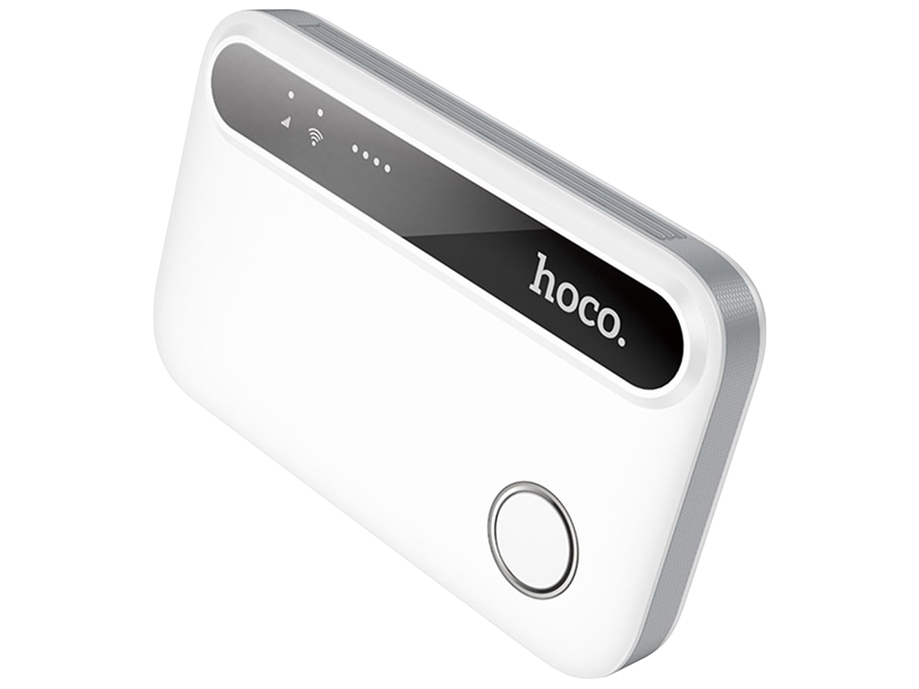 Модем Hoco HI41, WiFi 2.4ГГц, швидкість до 150Мбіт/с, 4G LTE, micro SIM, акумулятор 1200мАч, білий