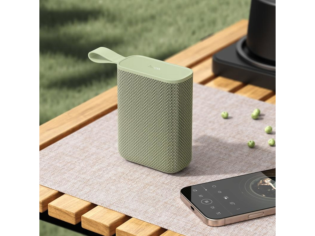 Колонка Hoco HC34, 5Вт, Bluetooth 5.4, 1200mAh, Type-C, пластик, 83×110×39мм, колір зелений