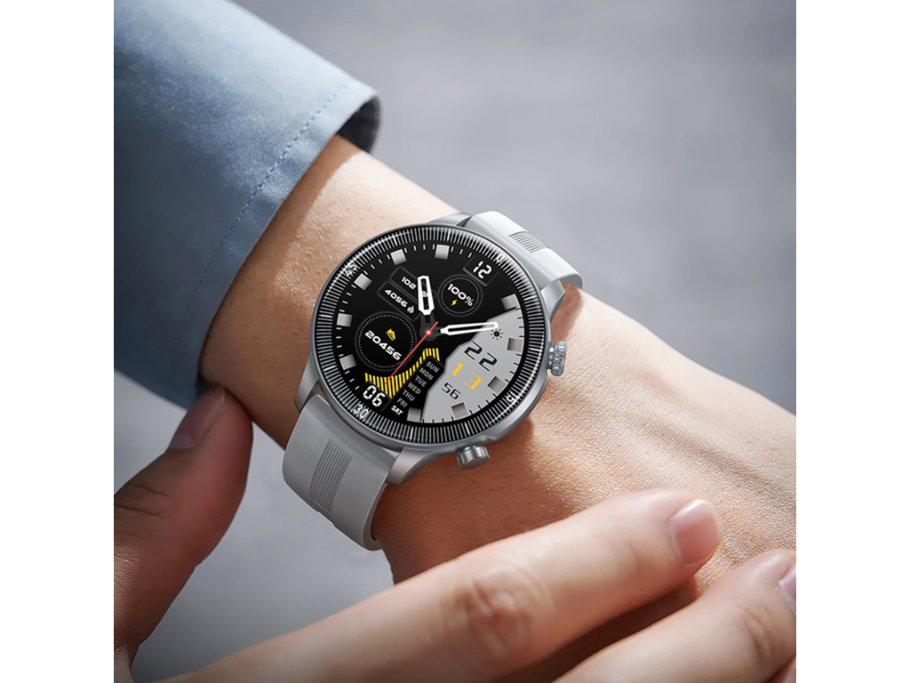 Смарт-годинник Hoco Y31, Bluetooth 5.3, 250мАч, HD дисплей 1,46 дюйма, пластик, 45×45×12мм, сірий