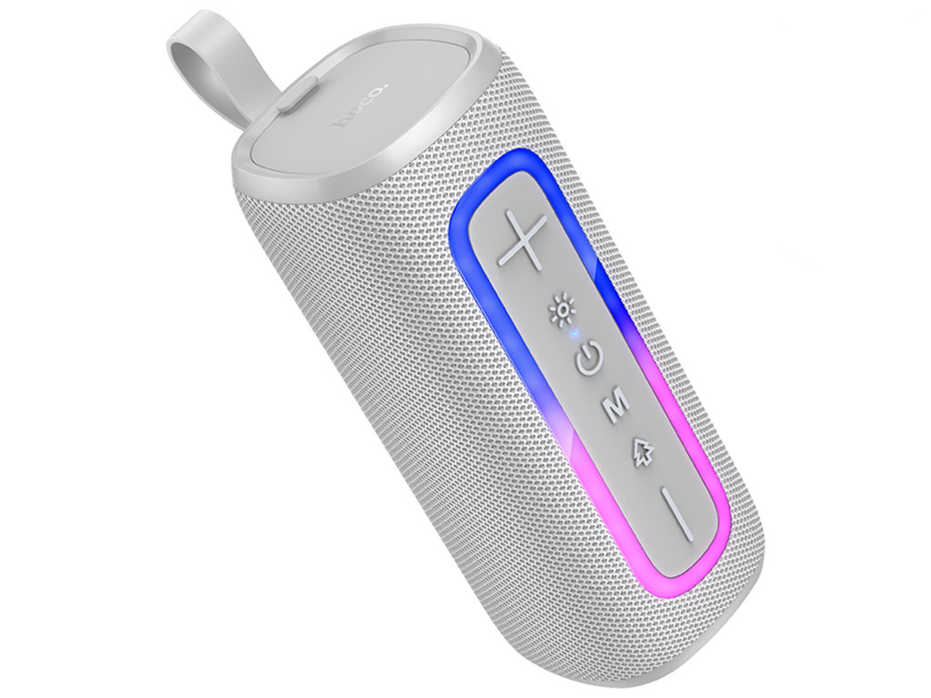Колонка Hoco HC36, 10Вт, Bluetooth 5.4, 1200mAh, Type-C, пластик, 75×187×75мм, цвет серый