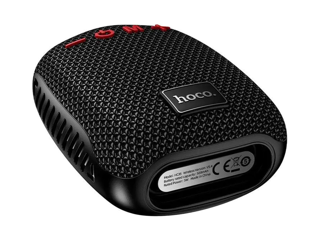 Колонка Hoco HC35, 5Вт, Bluetooth 5.4, 500mAh, Type-C, пластик, 70×97×50мм, цвет черный