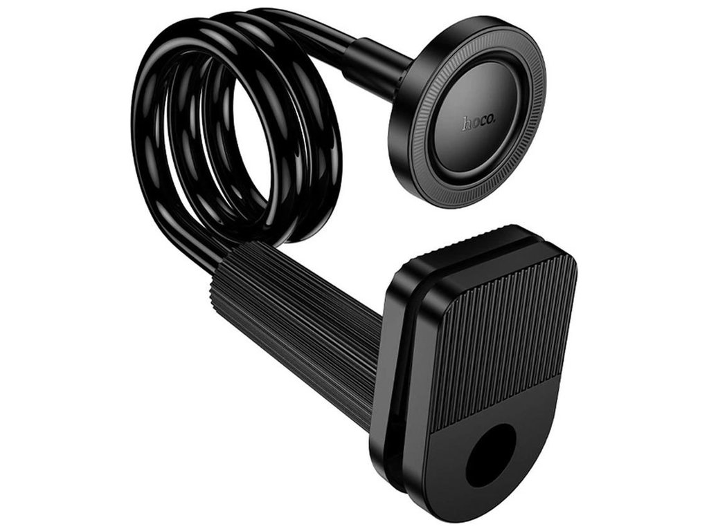 Держатель на прищепке Hoco HD13 Ring Magnetic, для смартфонов/планшетов 4.5–7", пластик, цвет черный