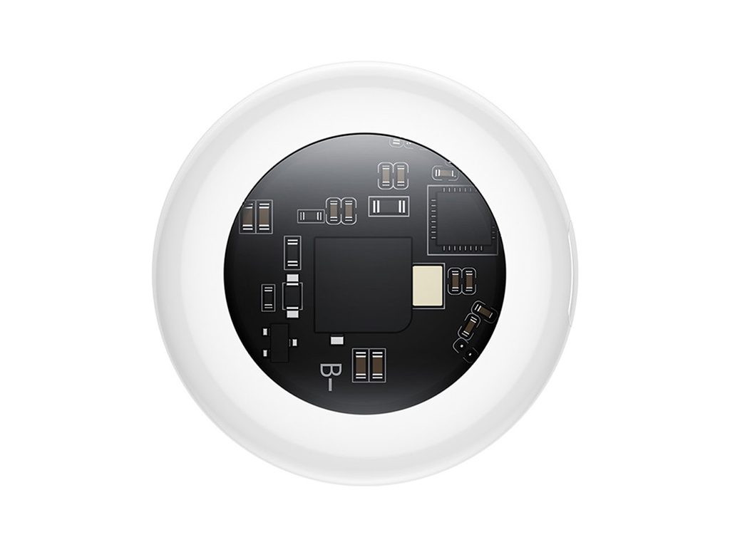 Брелок для животных Hoco E91C, Bluetooth, 210мАч, пластик, силикон, 98×98×20мм, цвет белый