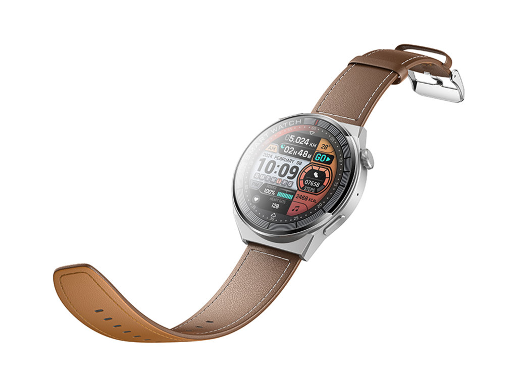 Смарт-годинник Hoco Y35, Bluetooth 5.3, 250мАч, TFT дисплей, пластик, шкірозамінник, 100×100×65мм