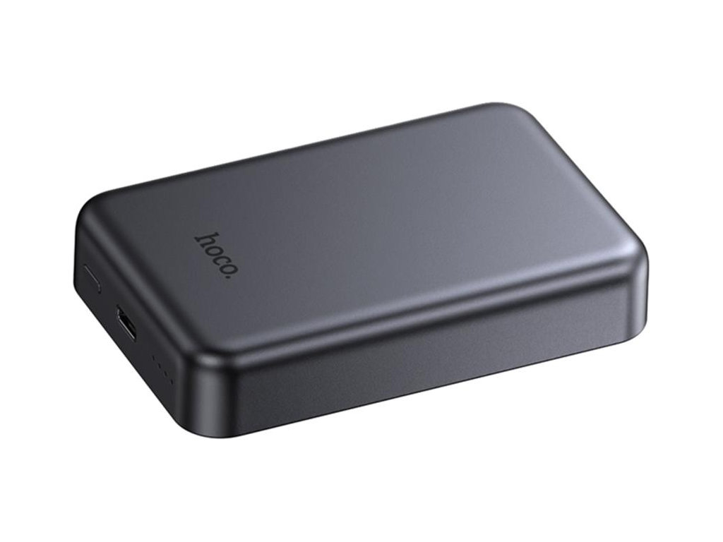 Power Bank Hoco J160A Original, PD20W, 10000mAh, магнітний, бездротова зарядка, ABS+PC, сірий