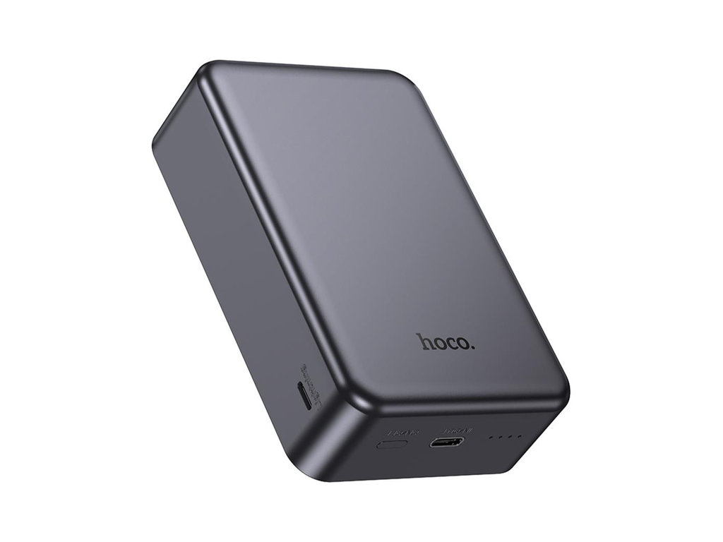 Power Bank Hoco J160B Original, PD20W, 20000mAh, магнитный, беспроводная зарядка, ABS+PC, цвет серый