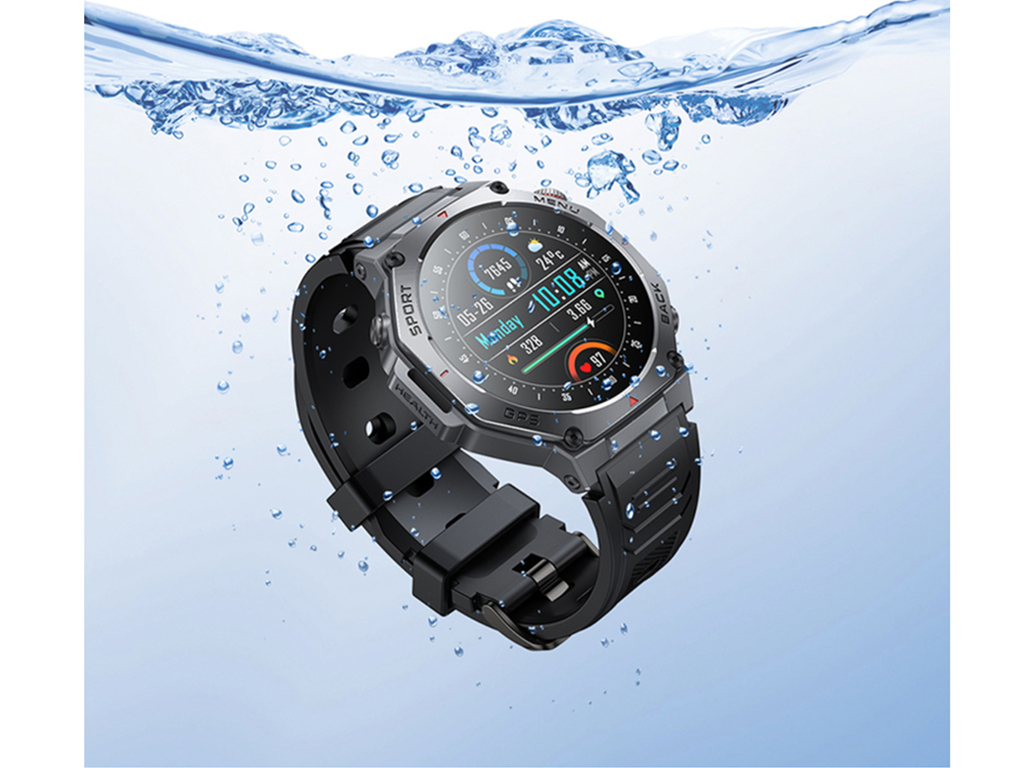 Смарт-часы Hoco Y37, Bluetooth 5.3, GPS, AMOLED дисплей, 520мАч, алюминиевый сплав, цвет черный