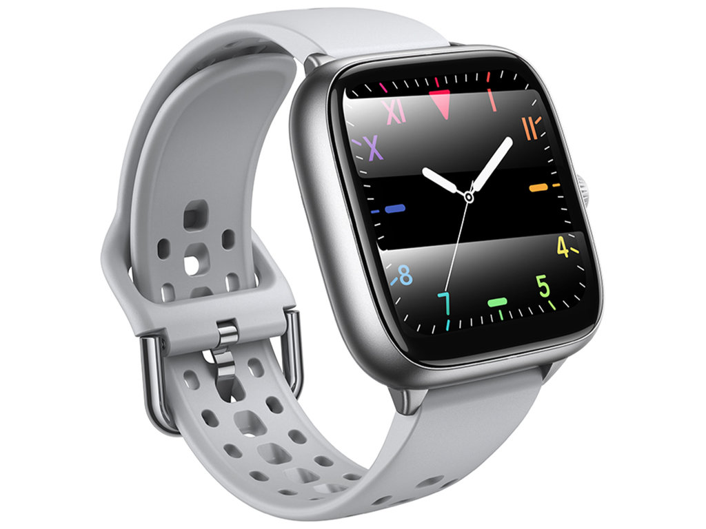 Смарт-годинник Hoco Y36, Bluetooth 5.3, 200мАг, TFT дисплей, цинковий сплав, силікон, колір срібло