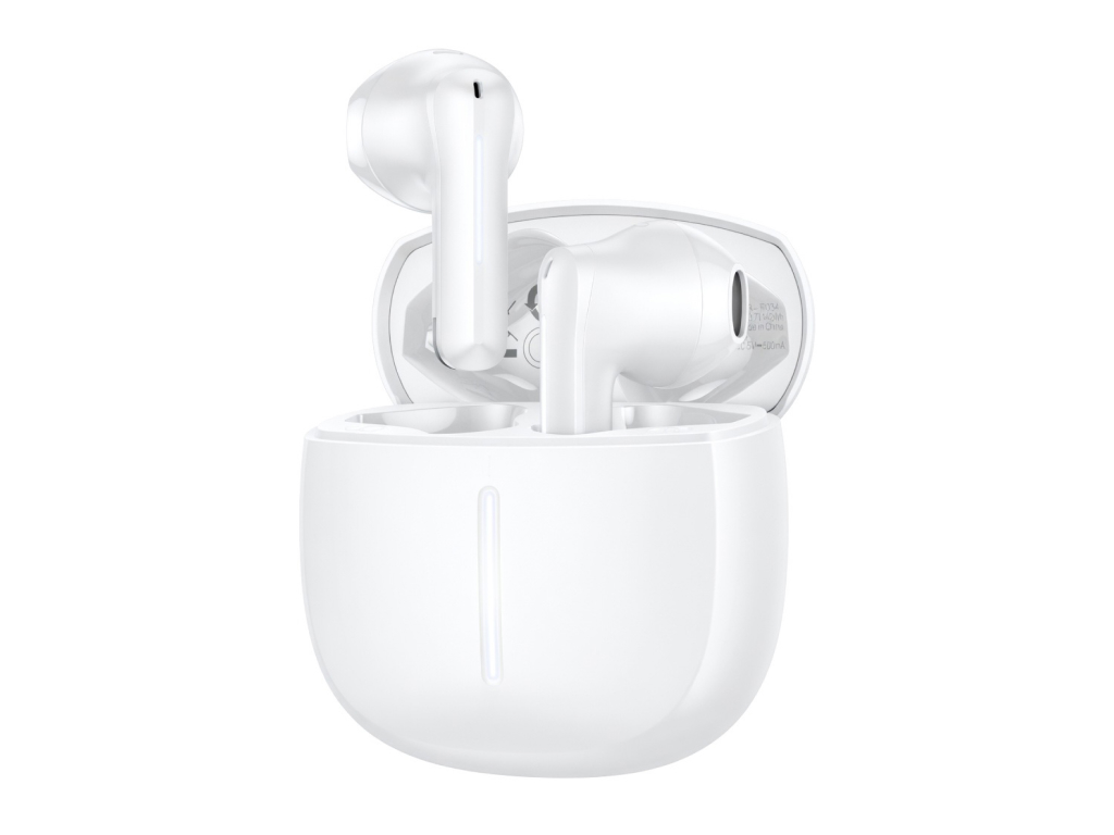 Беспроводные наушники Hoco EQ33 Bluetooth 5.4 TWS, сенсор, кейс 300mAh, Type-C, белые