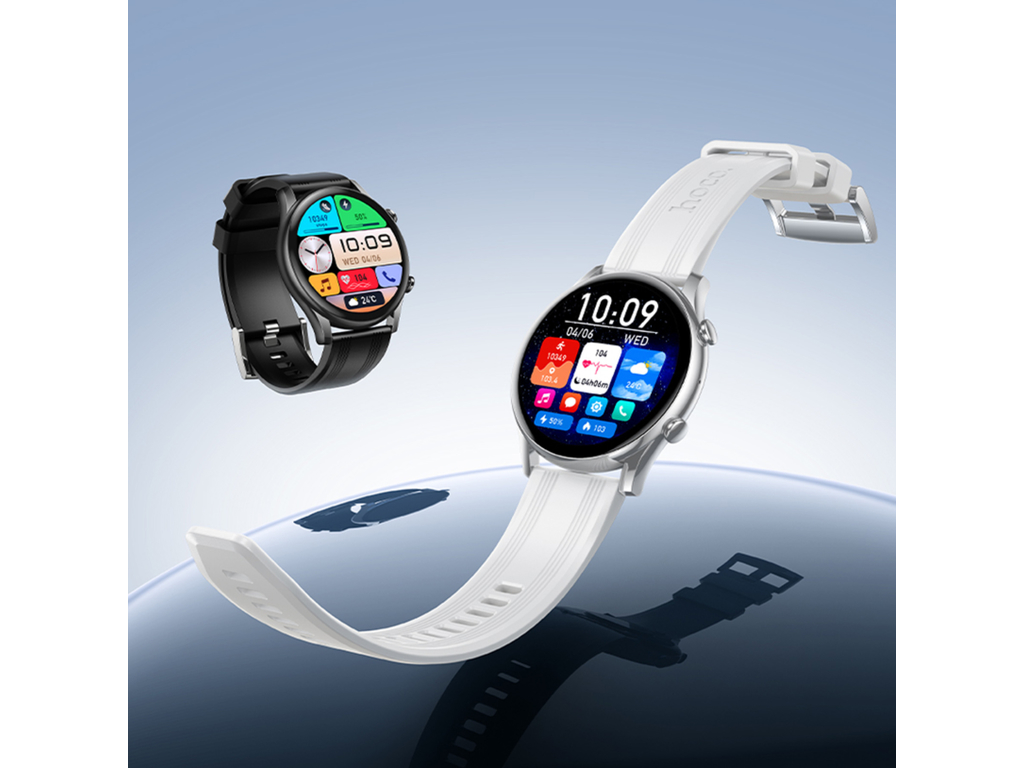 Смарт-годинник Hoco Y38, Bluetooth 5.3, AMOLED дисплей 1,43 дюйми, 300мАч, цинковий сплав, 100×65мм