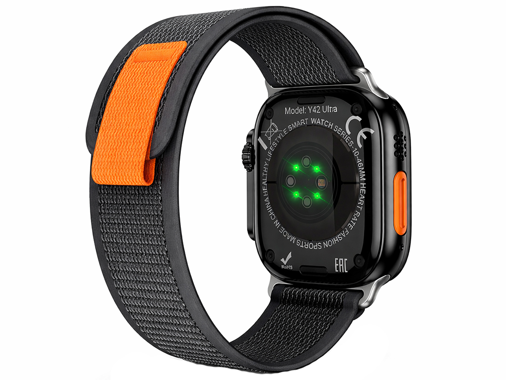 Смарт-годинник Hoco Y42 Ultra, Bluetooth 5.3, TFT дисплей, 260мАч, пластик, метал, 220×95×30мм