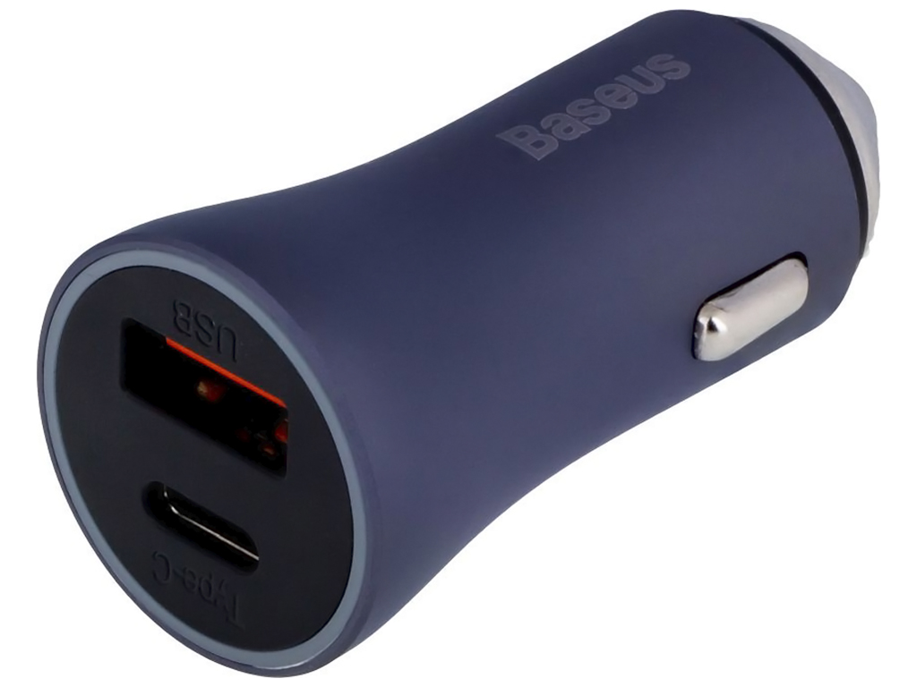 Автомобильное зарядное устройство Baseus PD+QC3.0 40W CCJD Цвет Тёмно-Серый, 0G