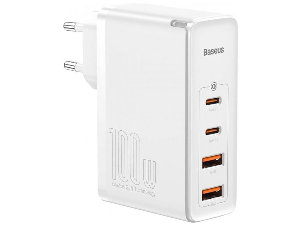 Мережевий Зарядний Пристрій Baseus GaN2 Pro Quick Charger 2C+2U 100W CCGAN2P-L Бiлий