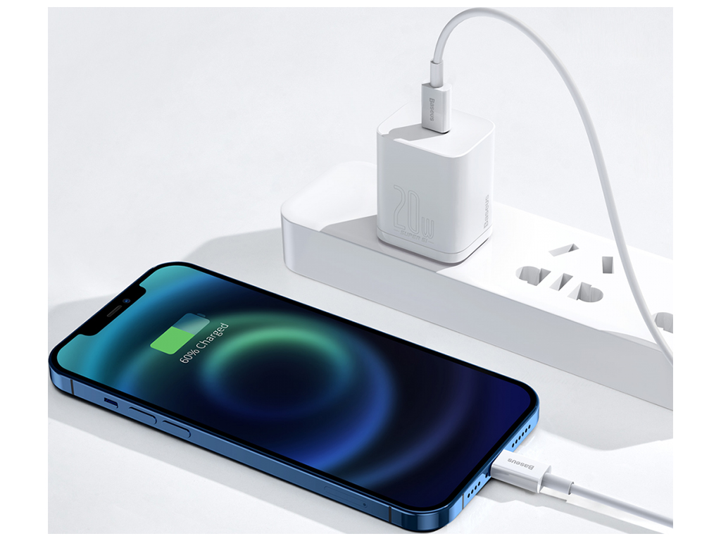 Кабель USB Baseus Type-C to Lightning PD 20W 0.25m CATLYS Цвет Белый, 02