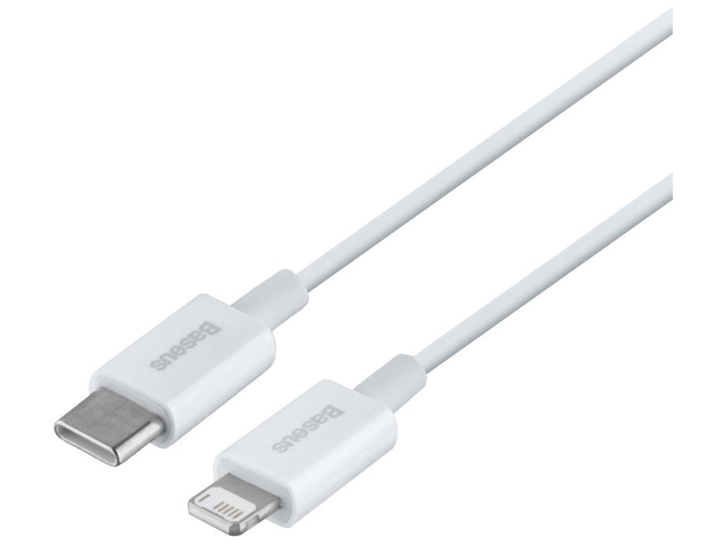 Кабель Baseus Type-C to Lightning PD 20W 1,5m CATLYS-B Колір Бiлий, 02