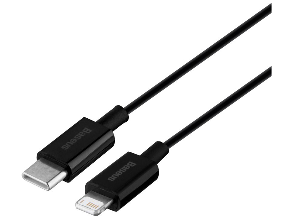 Кабель Baseus Type-C to Lightning PD 20W 2m CATLYS-C Колір Чорний, 01