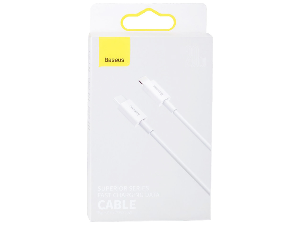 Кабель USB Baseus Type-C to Lightning PD 20W 2m CATLYS-C, Белый