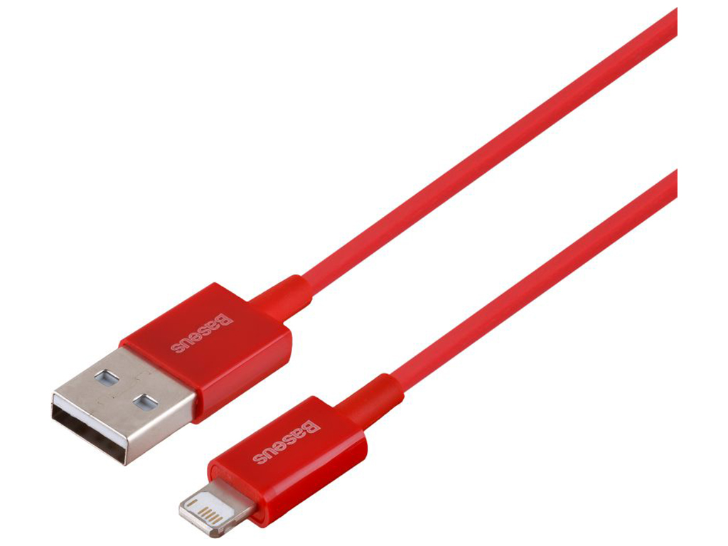 Кабель USB Baseus USB to Lightning 2.4A CALYS-A Цвет Красный, 09