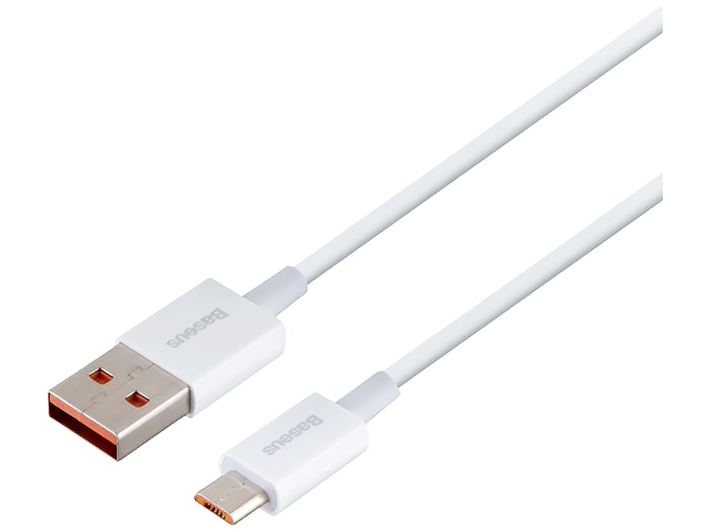 Кабель USB Baseus USB to Micro 2A CAMYS, Бiлий