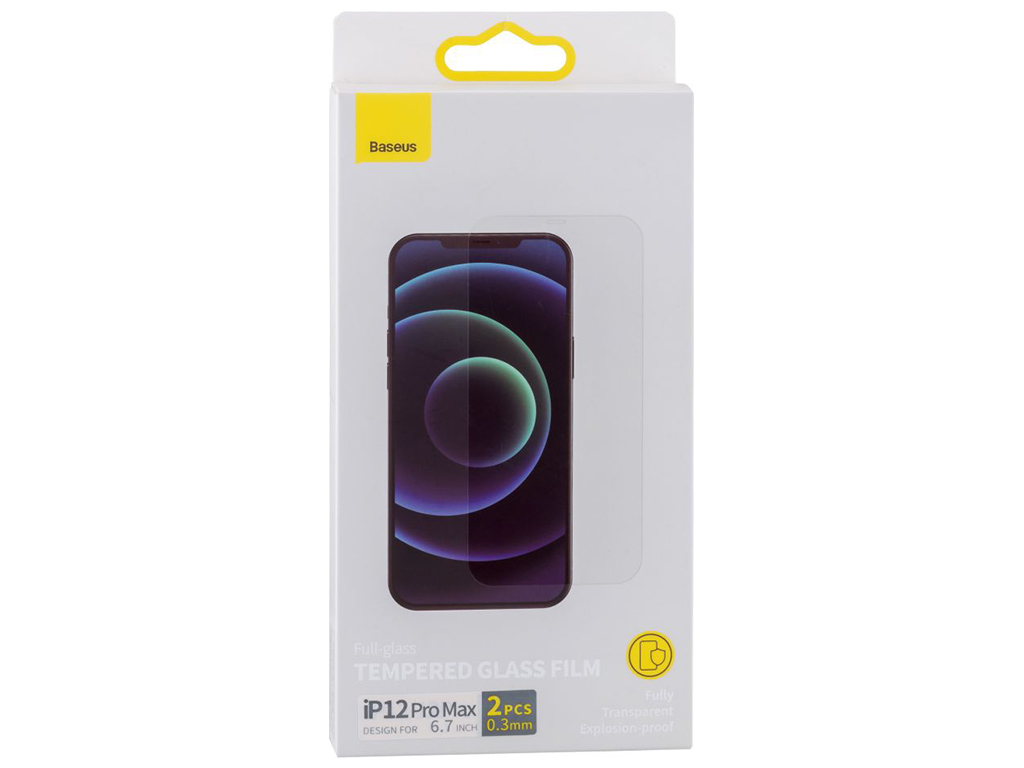 Защитное стекло Baseus 0.3mm для IPhone 12 Pro Max (2 шт. в уп) SGAPIPH67N-LS02 Цвет White, LS02
