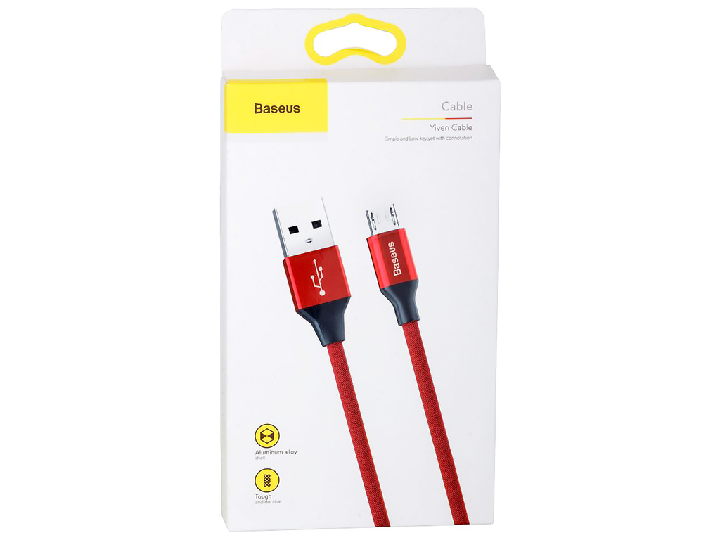 Кабель USB Baseus USB to Micro 2A 1.5M CAMYW-B, Червоний