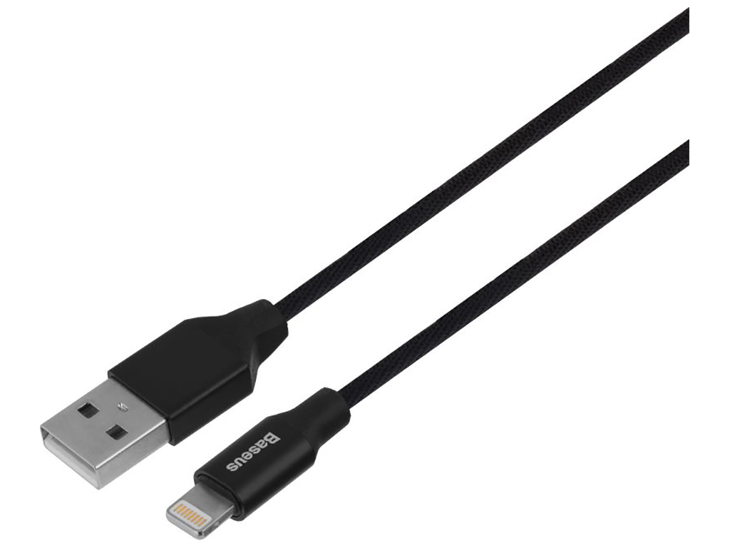 Кабель USB Baseus CALYW-B Lightning 0.6m Цвет Чёрный, 01