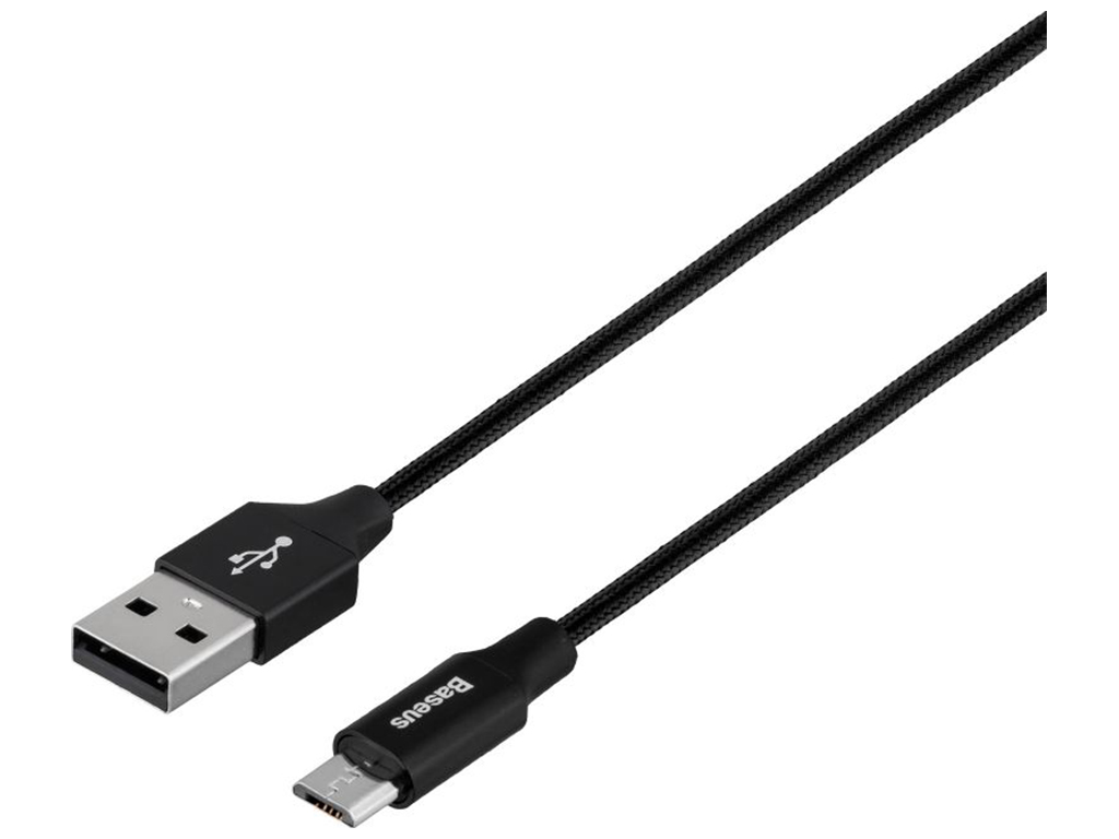 Кабель USB Baseus USB to Micro 2A 1.5M CAMYW-B Цвет Чёрный, 01