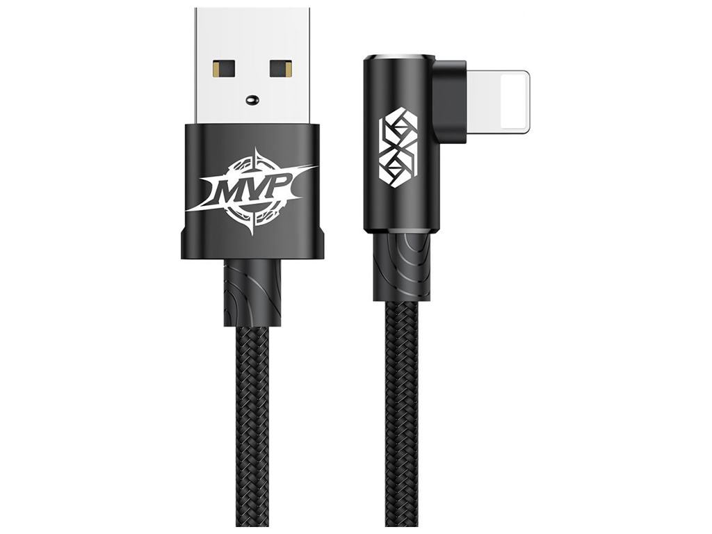 Кабель Baseus MVP Elbow CALMVP Lightning 2A 1m Колір Чорний, 01