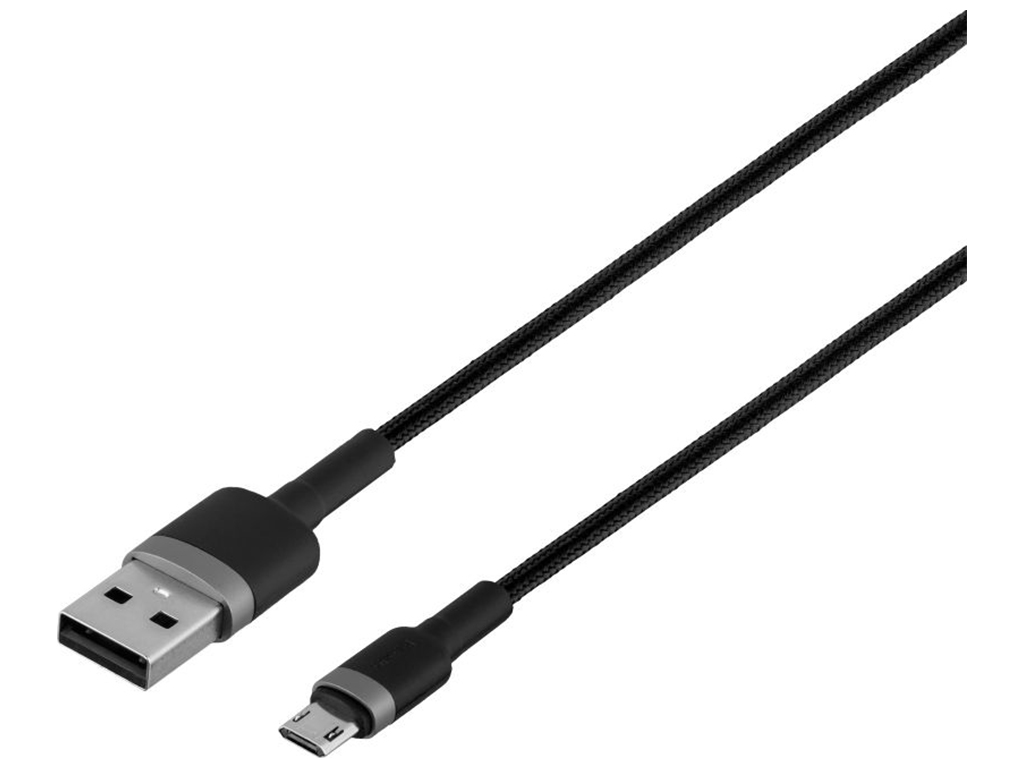 Кабель USB Baseus USB to Micro 2.4A CAMKLF-B, Сіро-Чорний