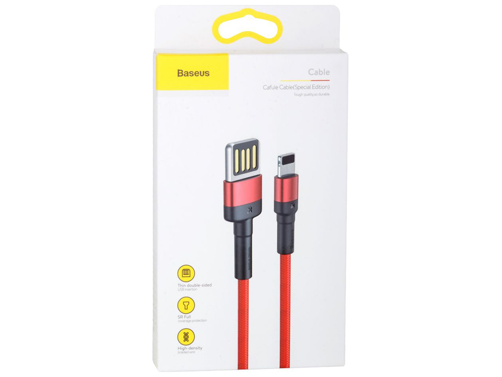 Кабель Baseus USB to Lightning 2.4A Calklf-g, Червоний