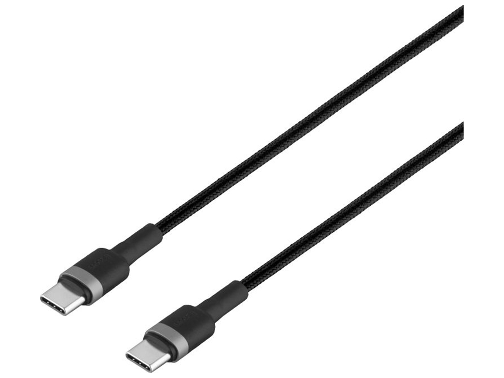 Кабель Baseus Type-C to Type-C PD 2.0 60W 20V 3A CATKLF-G Колір Сіро-Чорний, G1