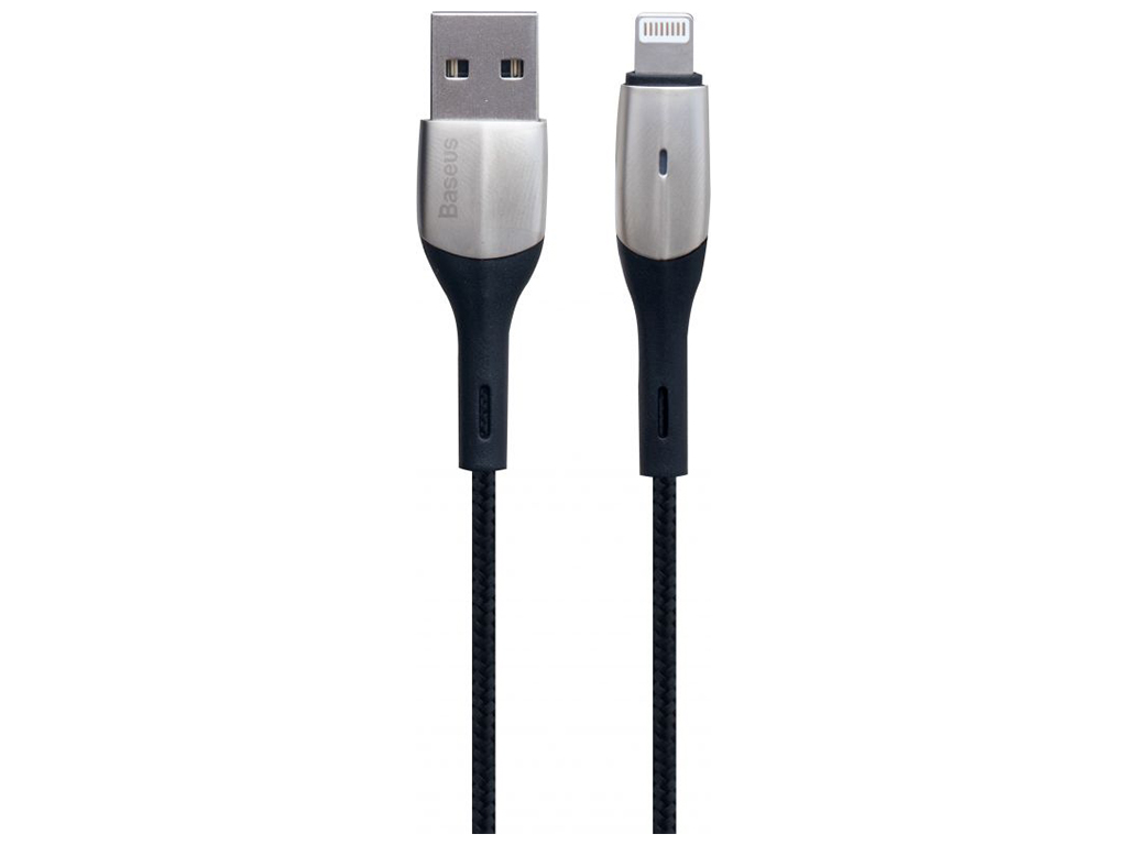 Кабель Baseus CALSP-B Lightning 2.4A 1m Колір Чорний, 01