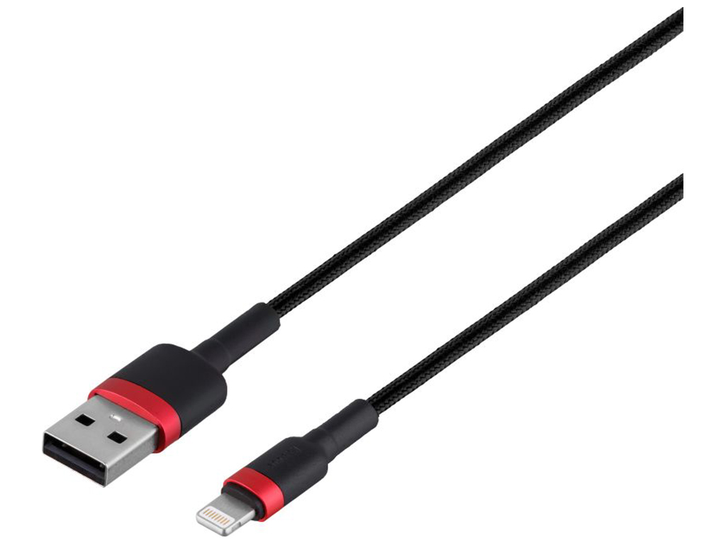 Кабель USB Baseus USB to Lightning 2A 3m CALKLF-R, Красно-Чёрный