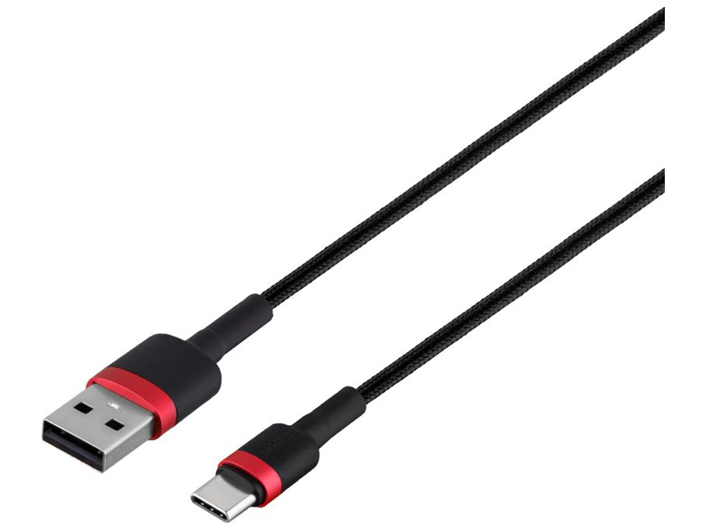 Кабель USB Baseus USB to Type-C 2A 3m CATKLF-U Цвет Красно-Чёрный, 91