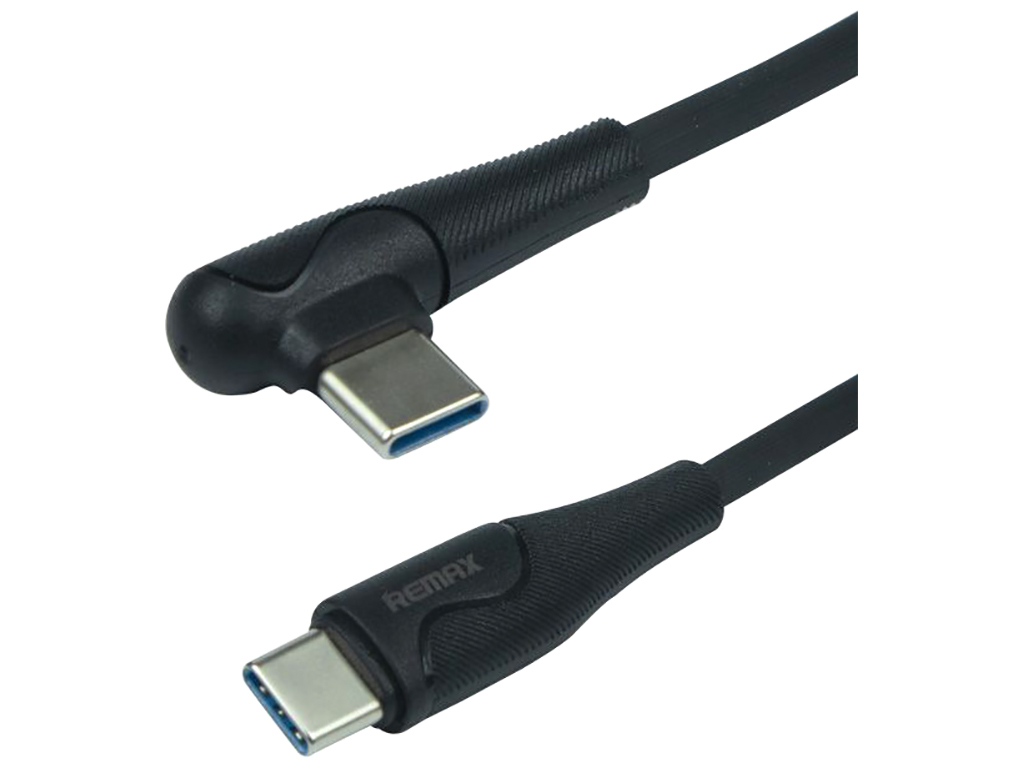 Кабель USB Remax RC-192a 60W 90° Type-C to Type-C Цвет Чёрный
