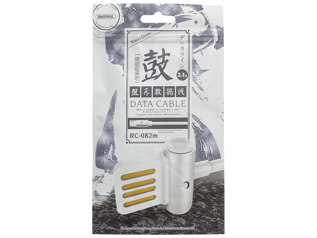 Кабель USB Remax RC-082m Waist Drum Micro Цвет Белый