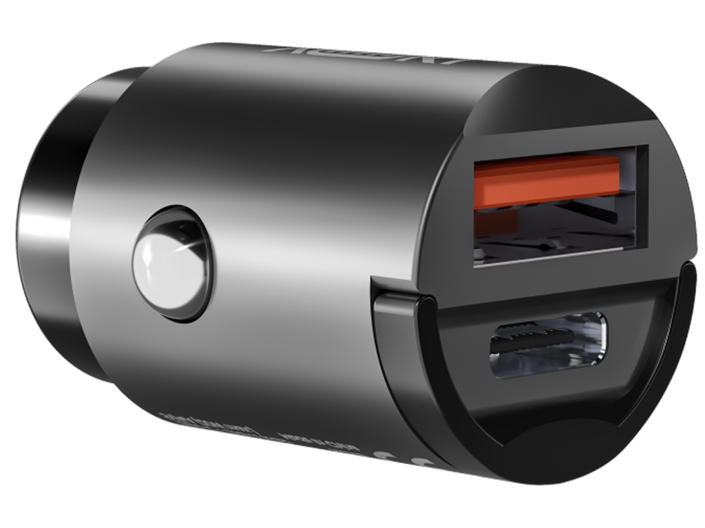 Автомобильное зарядное устройство Yoki IronMini, Type-C, Usb-A, Pd, Qc, 30Вт
