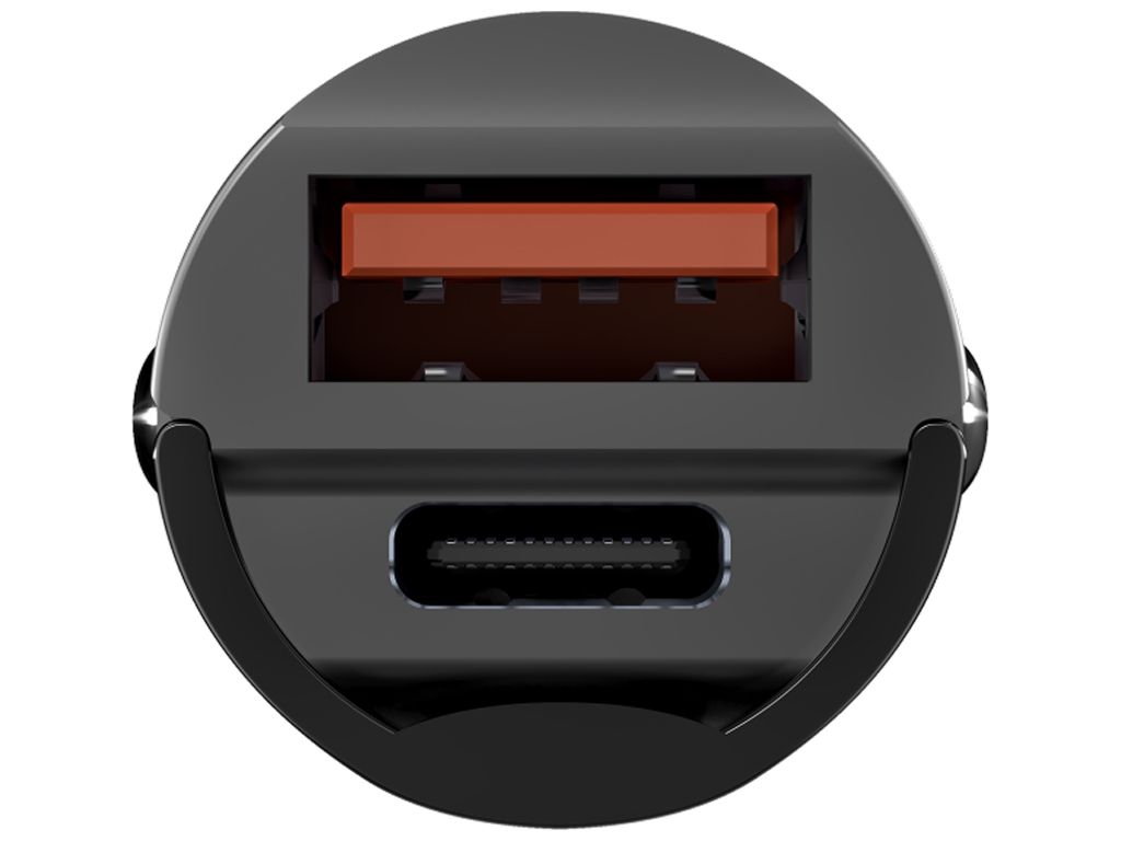 Автомобильное зарядное устройство Yoki IronMini, Type-C, Usb-A, Pd, Qc, 30Вт