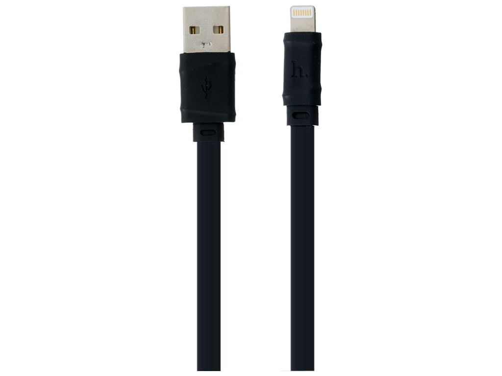 Кабель USB Hoco X5 Bamboo Lightning, Чорний