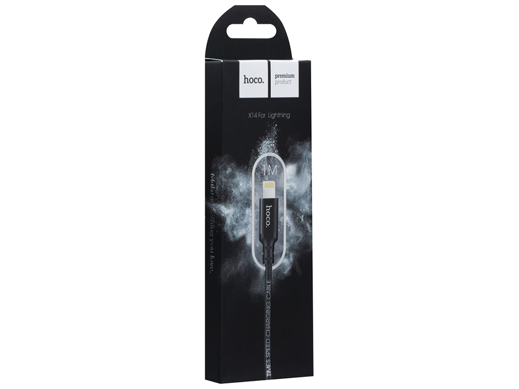 Кабель USB Hoco X14 Times Speed Lightning, Чёрный