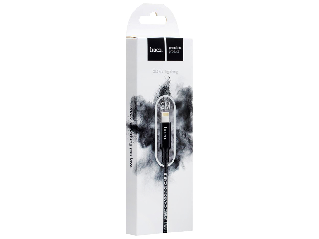 Кабель USB Hoco X14 Times Speed Lightning 2m Цвет Черный