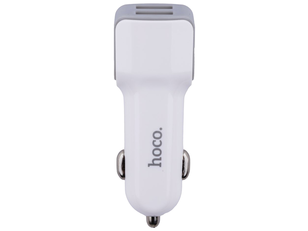 Авто Зарядное Устройство Hoco Z23 2USB, Цвет Белый
