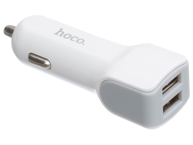 Авто Зарядное Устройство Hoco Z23 2USB Micro Цвет Белый