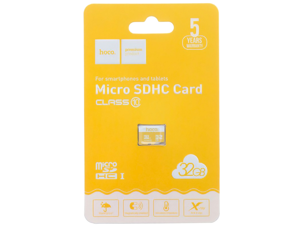 Карта Пам'яті Hoco MicroSDHC 32gb 10 Class Колір Жовтий