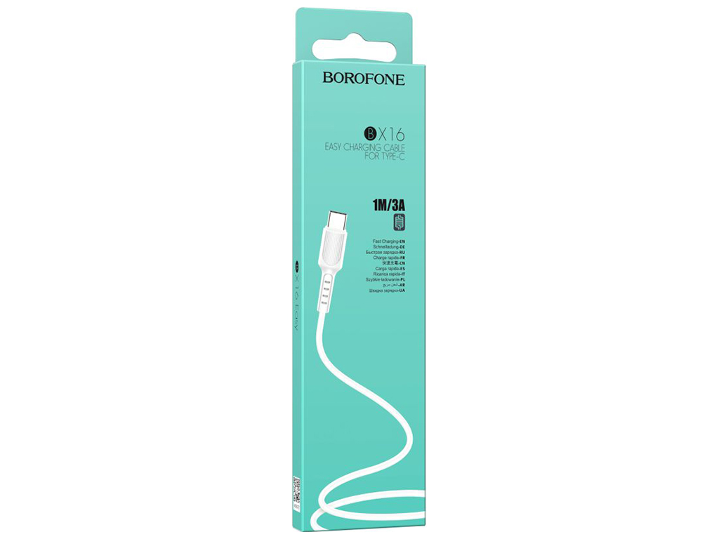 Кабель USB Borofone BX16 Type-C, Білий