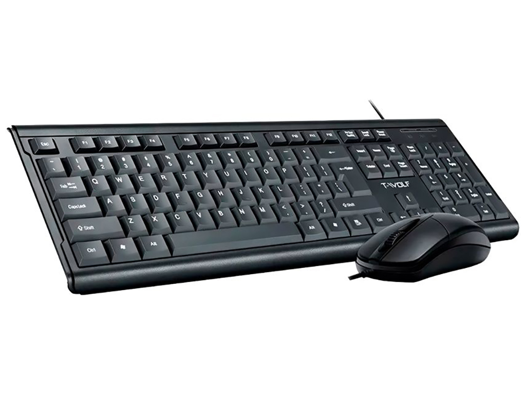 Клавиатура и Мышь TWolf TF500 Цвет Черный