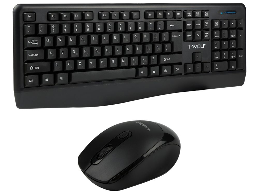 Бездротова Клавіатура і Миша TWolf TF100 Колір Чорний
