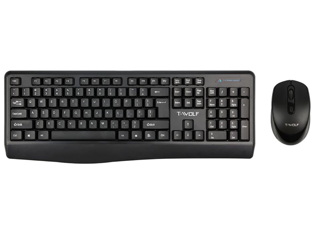 Бездротова Клавіатура і Миша TWolf TF100 Колір Чорний