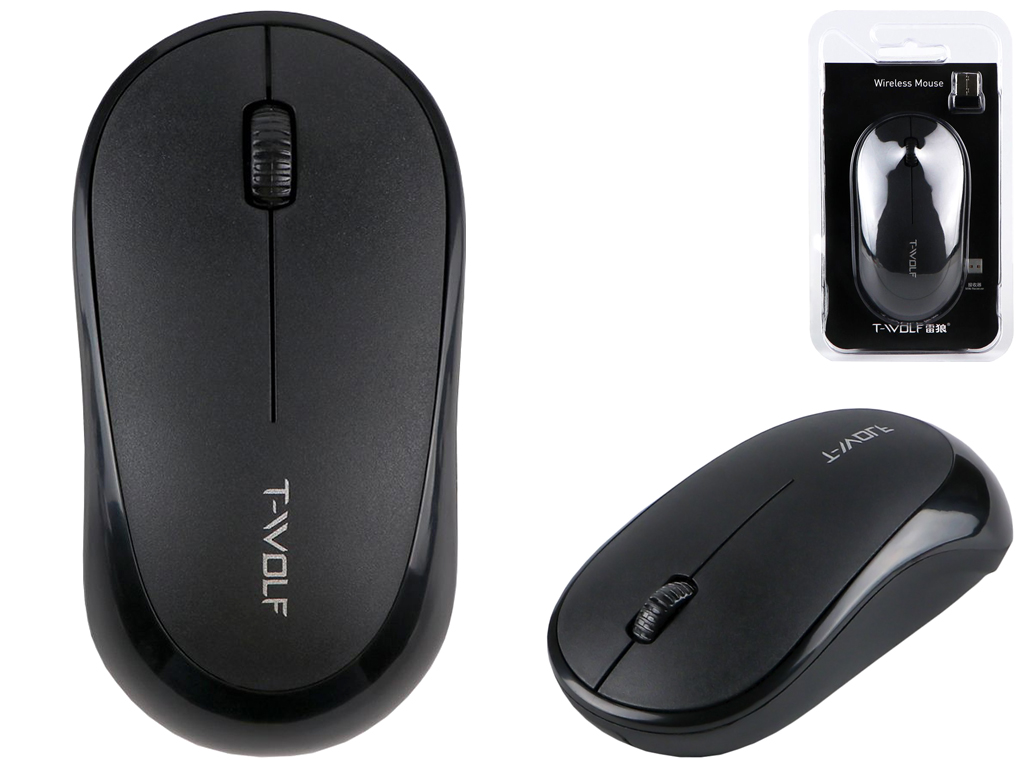 Беспроводная Мышь TWolf Q18 2.4G Цвет Черный